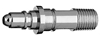 DISS NIPPLE N2 to 1/4" M Medical Gas Fitting, DISS, 1120-A, N2, Nitrogen, DISS 1120-A to 1/4 male